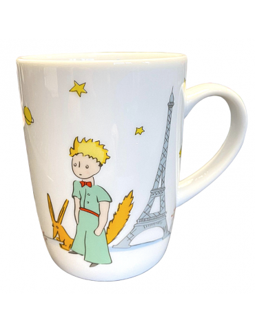 Mug arrondi en porcelaine 370 ml Le Petit Prince et son renard à Paris MUPP09Kiub