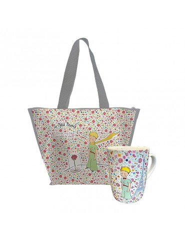 Lot le Petit Prince mug fleuri et lunchbag coloré LOTPPLIBERTYKiub