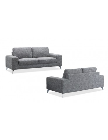 Jazz II Narbonne Grey - Canape 3 places en tissu fixe C114-NARBONNEGREY