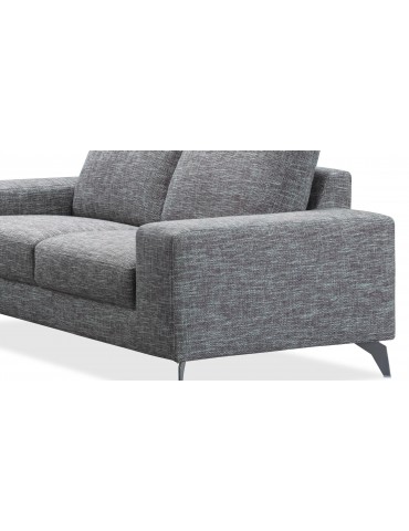 Jazz II Narbonne Grey - Canape 3 places en tissu fixe C114-NARBONNEGREY