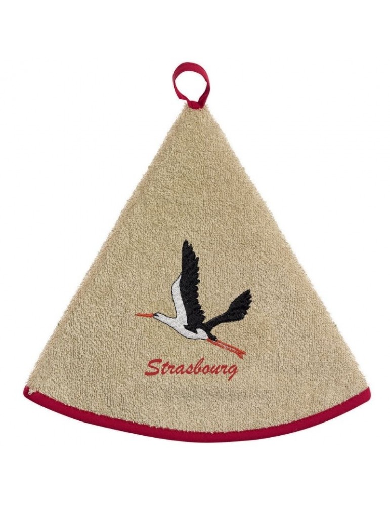 Essuie-mains rond Cigogne Envol Strasbourg Ficelle diamètre 60 cm 1599081000Winkler Essuie-mains rond Cigogne Envol Strasbourg Ficelle diamètre 60 cm 1599081000Winkler