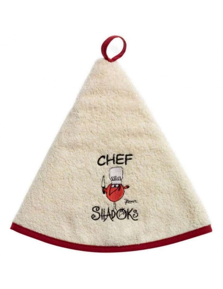 Essuie-mains Chef Shadoks Ivoire Diamètre 60 3216012000Winkler Essuie-mains Chef Shadoks Ivoire Diamètre 60 3216012000Winkler