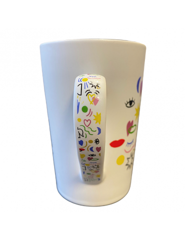 Mug XL conique mat 435ml + Boîte ouverte bonne étoile blanc MUG40N01Kiub