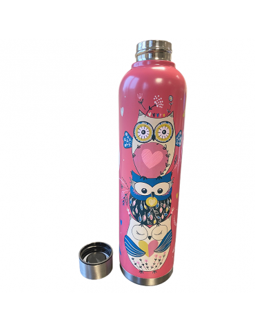 Gourde nomad XL 750ml C'est chouette rose GOUTHXL38L01Kiub