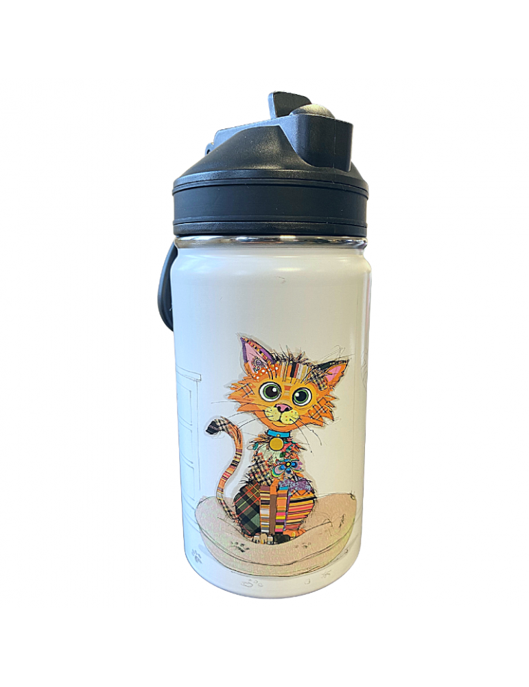 Gourde isotherme avec paille 350ml Kook enfant Chat mignon GOUTHXS36J05Kiub