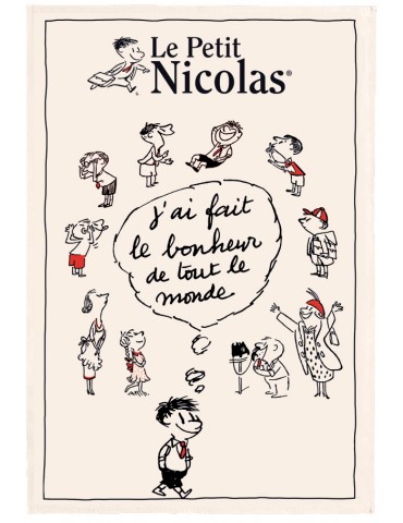 Torchon Petit Nicolas Le bonheur Ecru 48 x 72 8323011000Winkler