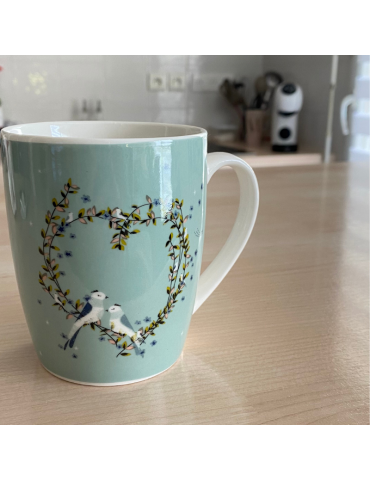 Mug 340ml Poétique coeur et sa boite cadeau MUG17Q02Kiub