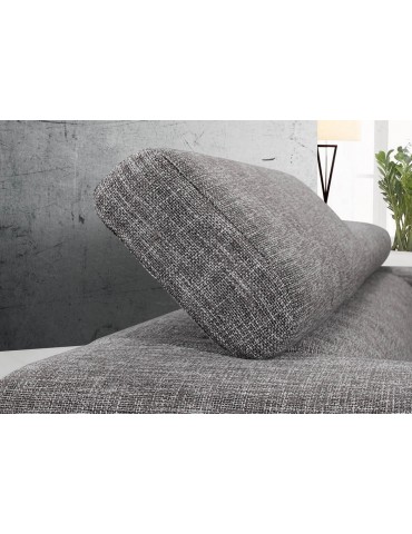 STREET 3 NARBONNE GREY - Canape fixe en tissu C117-NARBONNEGREY