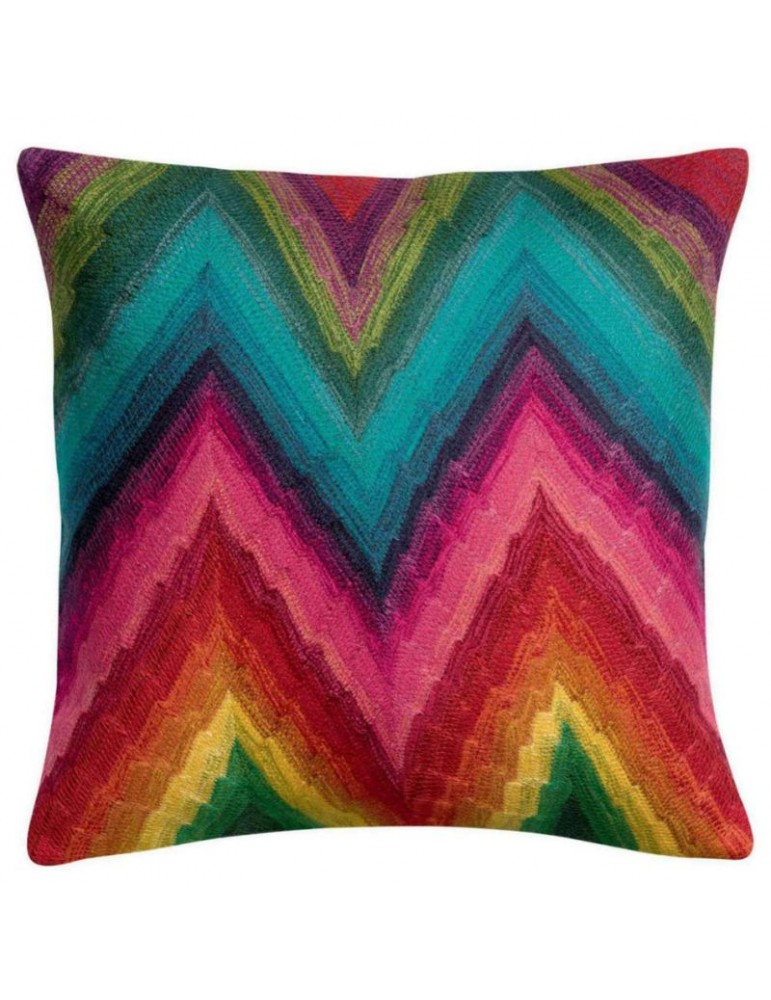 Coussin Emilia brodé Multico 45 x 45 8261000000Vivaraise Coussin Emilia brodé Multico 45 x 45 8261000000Vivaraise