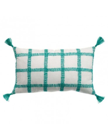 Coussin Ã  carreaux Diana Lagon 30 x 50 7932020000Vivaraise