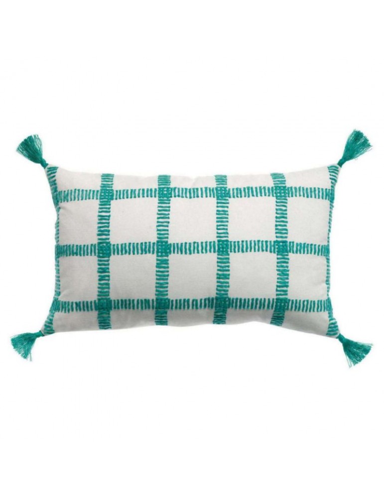 Coussin à carreaux Diana Lagon 30 x 50 7932020000Vivaraise Coussin à carreaux Diana Lagon 30 x 50 7932020000Vivaraise