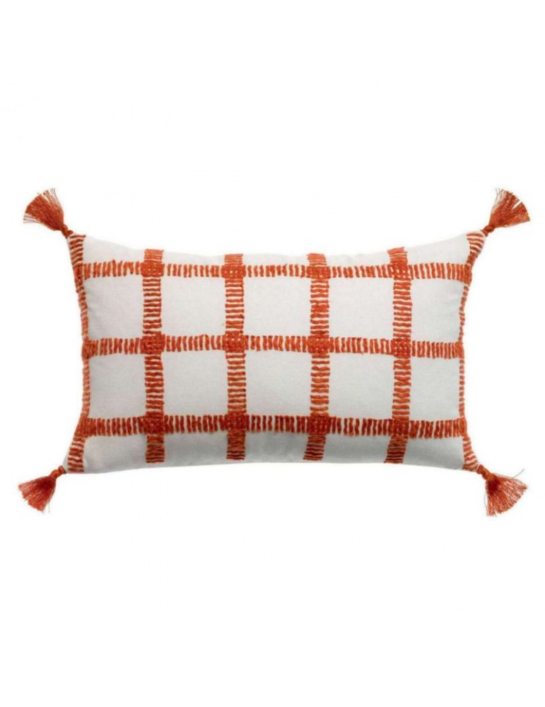 Coussin Ã  carreaux Diana Marmelade 30 x 50 7932045000Vivaraise