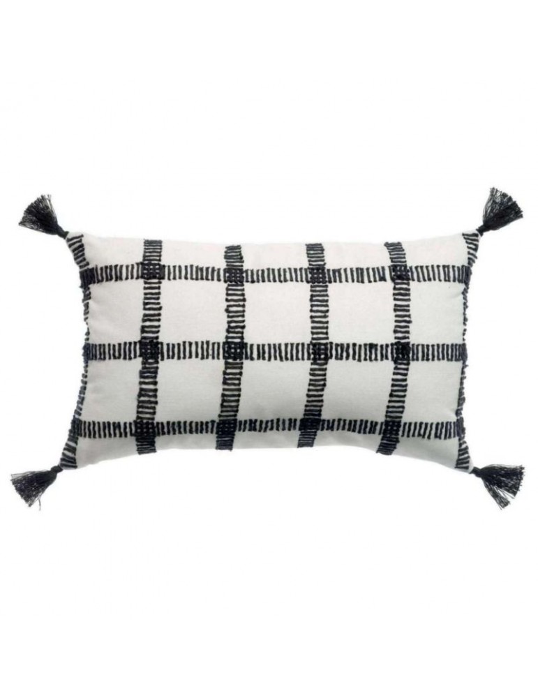 Coussin à carreaux Diana Carbone 30 x 50 7932075000Vivaraise Coussin à carreaux Diana Carbone 30 x 50 7932075000Vivaraise