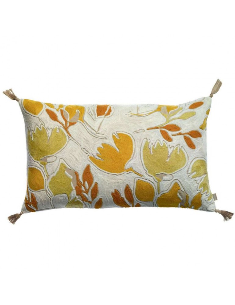 Coussin Kanoa brodé Mimosa 40 x 65 8162040000Vivaraise