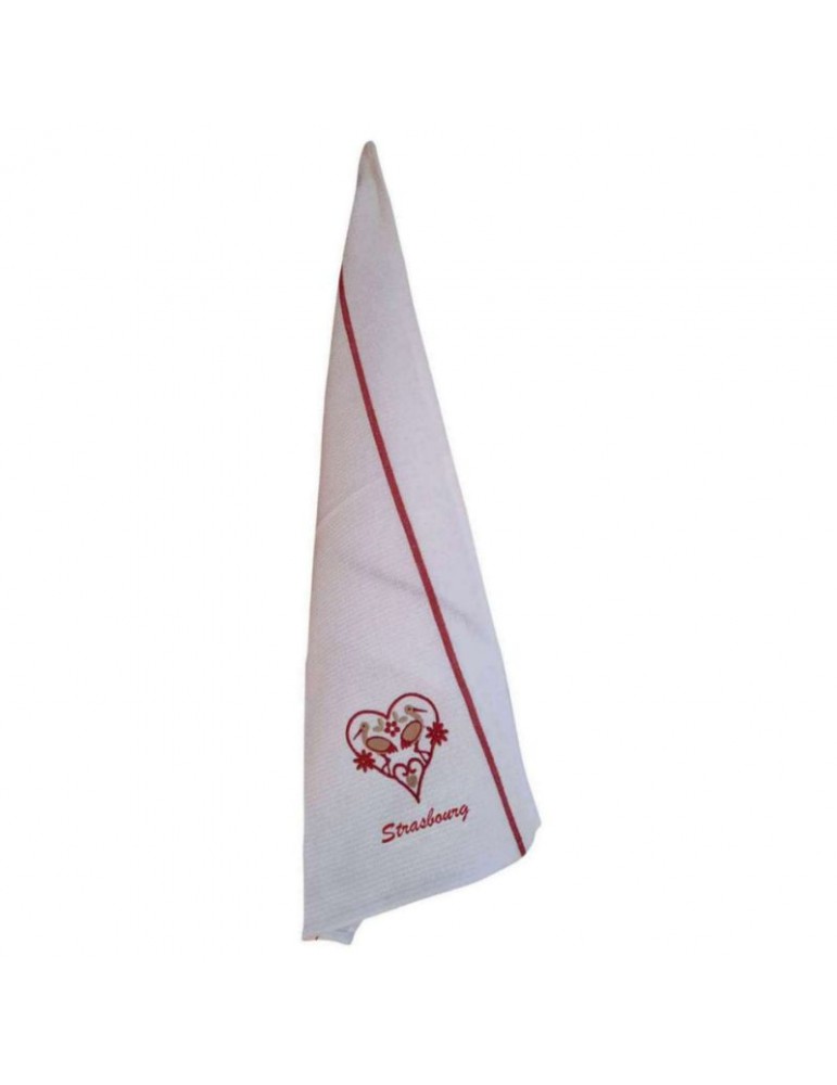Torchon nid d'abeilles Cigogne Harz Strasbourg Rouge 50 x 70 7660092000Winkler Torchon nid d'abeilles Cigogne Harz Strasbourg Rouge 50 x 70 7660092000Winkler
