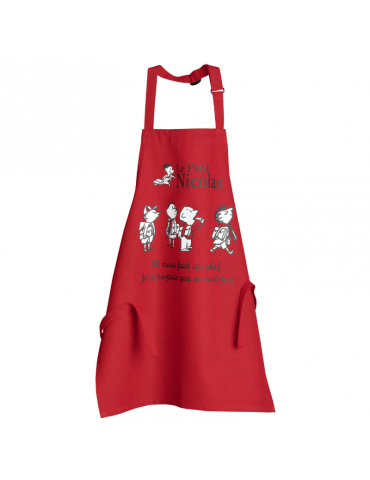 Tablier de cuisine enfant Le petit nicolas Le chef Rouge 52 x 63 7143030002Winkler