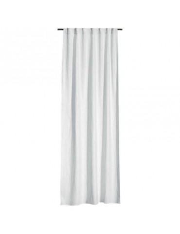 Rideau stonewashed Zeff Ã  pattes Blanc 140 x 280 6756010000Vivaraise