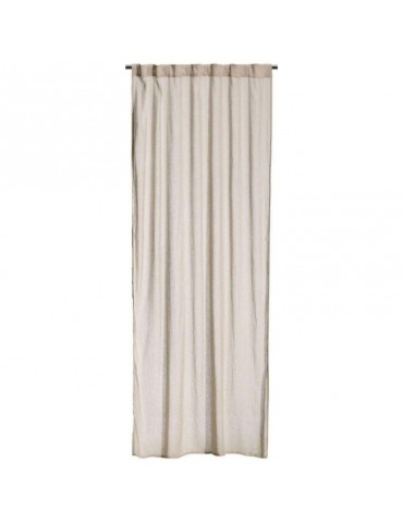 Rideau stonewashed Zeff Ã  pattes Naturel 140 x 280 6756080000Vivaraise