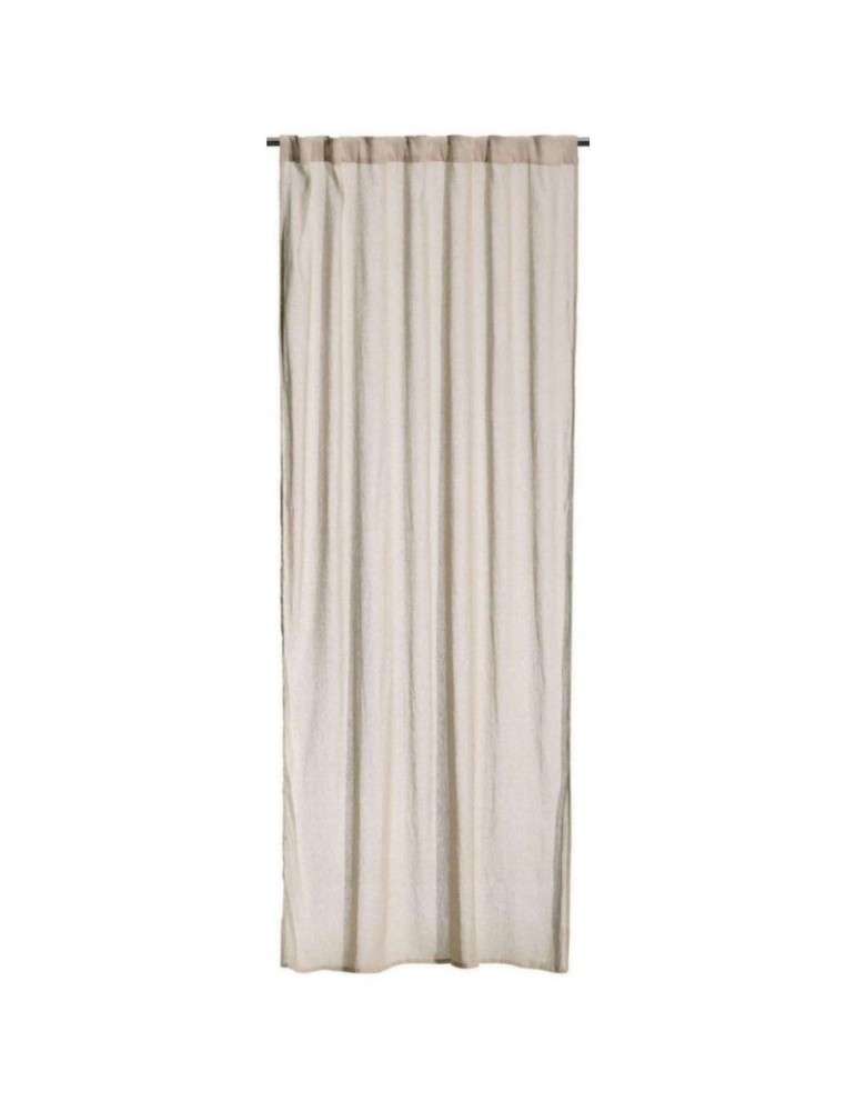 Rideau stonewashed Zeff Ã  pattes Naturel 140 x 280 6756080000Vivaraise