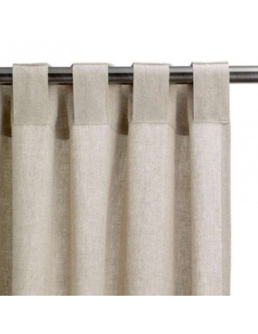 Rideau stonewashed Zeff Ã  pattes Naturel 140 x 280 6756080000Vivaraise