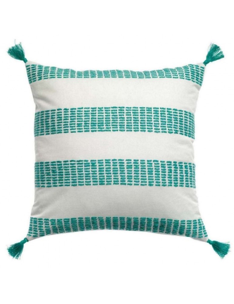 Coussin à rayures Diana Lagon 45 x 45 6776020000Vivaraise Coussin à rayures Diana Lagon 45 x 45 6776020000Vivaraise