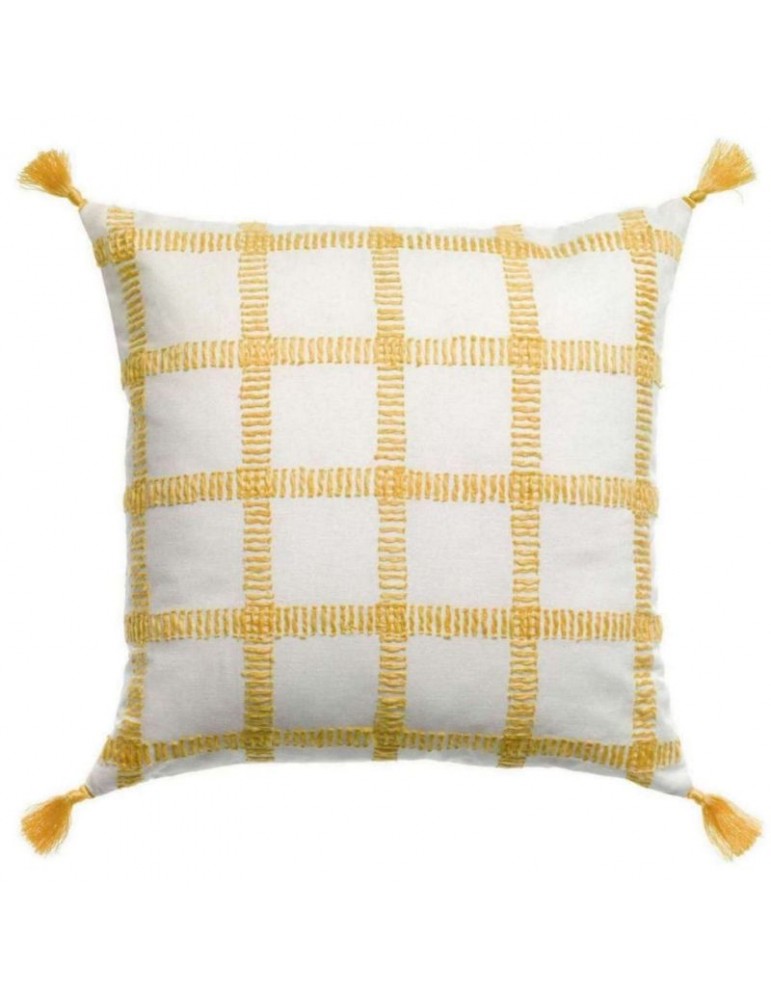 Coussin Ã  carreaux Diana Mimosa 45 x 45 6786040000Vivaraise