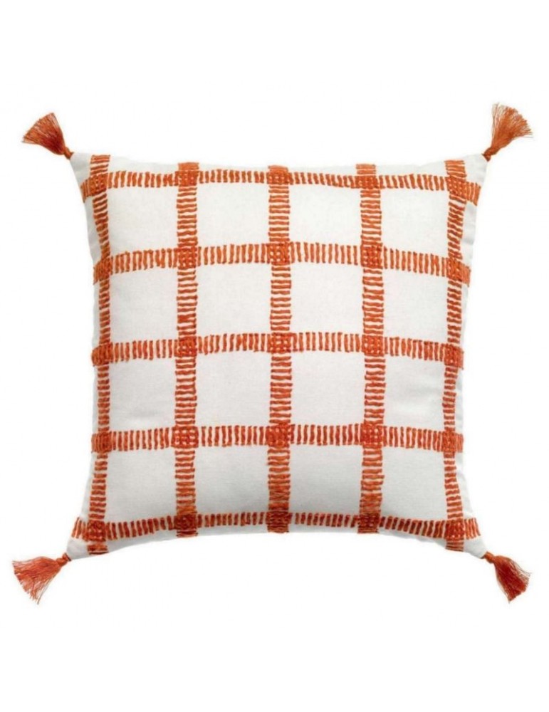 Coussin Ã  carreaux Diana Marmelade 45 x 45 6786045000Vivaraise