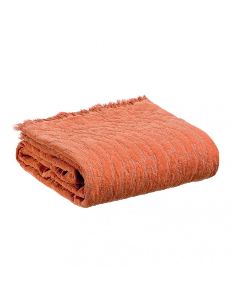 Plaid Inès Paprika 130 x 170 5111045000Vivaraise Plaid Inès Paprika 130 x 170 5111045000Vivaraise