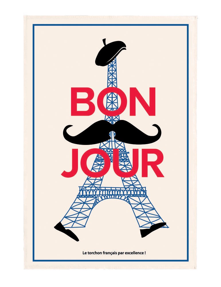 Torchon Bonjour Ecru 48 x 72 1608011000Winkler