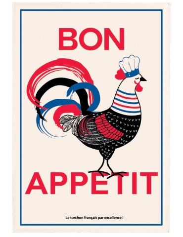 Torchon Bon appétit Ecru 48 x 72 1609011000Winkler