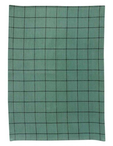 Torchon Metis Kilia carreaux Vert de gris 50 x 70 1463020000Winkler