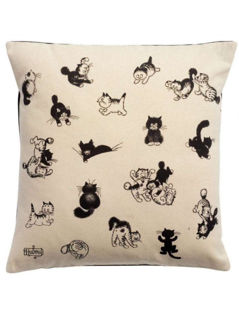Coussin Dubout Les chatons Ecru 45 x 45 1531090000Winkler Coussin Dubout Les chatons Ecru 45 x 45 1531090000Winkler