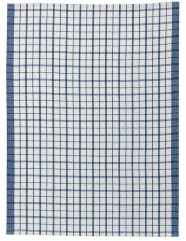 Torchon recyclé Evan Blanc/bleu 50 x 70 8951027000Winkler