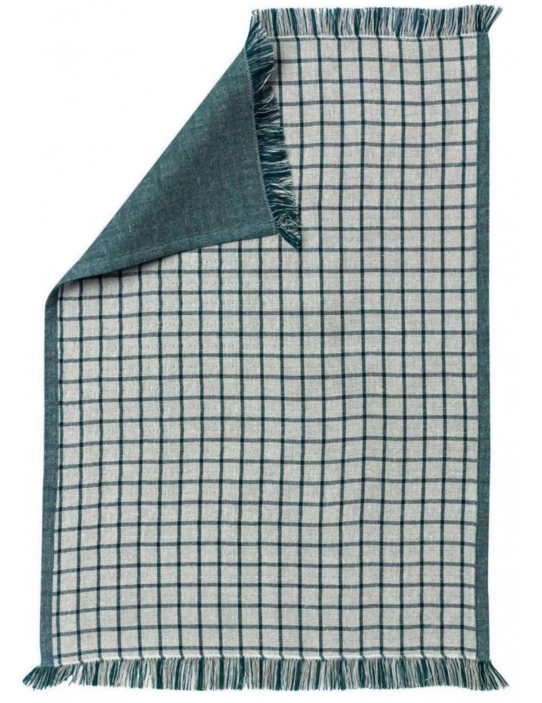 Torchon recyclé Aden Blanc/paon 50 x 70 7818027000Winkler Torchon recyclé Aden Blanc/paon 50 x 70 7818027000Winkler