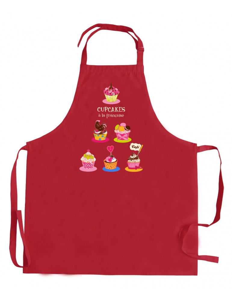 Tablier de cuisine sans poche Cupcake Rouge 72 x 90 1675035000Winkler Tablier de cuisine sans poche Cupcake Rouge 72 x 90 1675035000Winkler