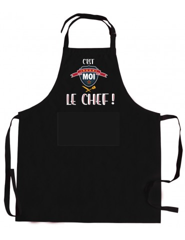 Tablier de cuisine Le chef recyclé Noir 72 x 90 2072170000Winkler