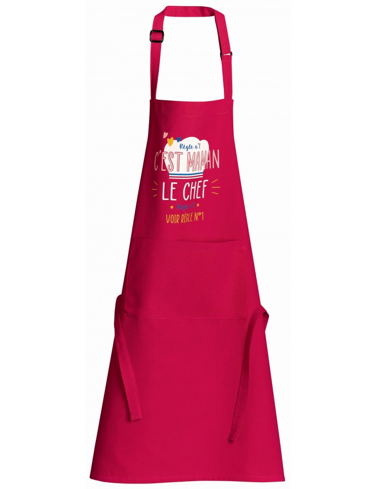 Tablier de cuisine Chef maman recyclé Rose 72 x 90 4674135000Winkler Tablier de cuisine Chef maman recyclé Rose 72 x 90 4674135000Winkler