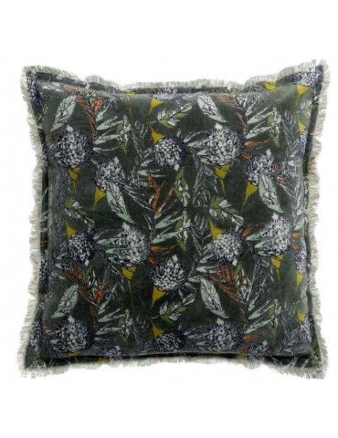 Coussin Niki velours Fougère 45 x 45 3725020000Vivaraise