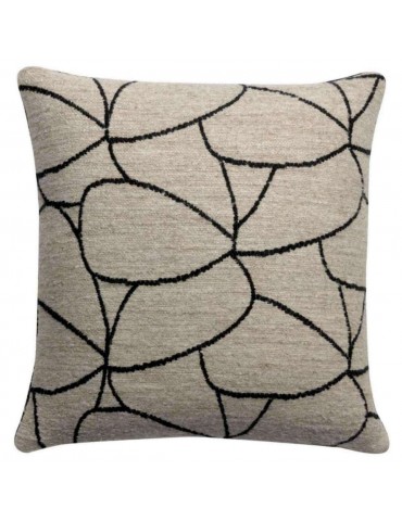 Coussin Dany Blanc/noir 45 x 45 3064000000Vivaraise