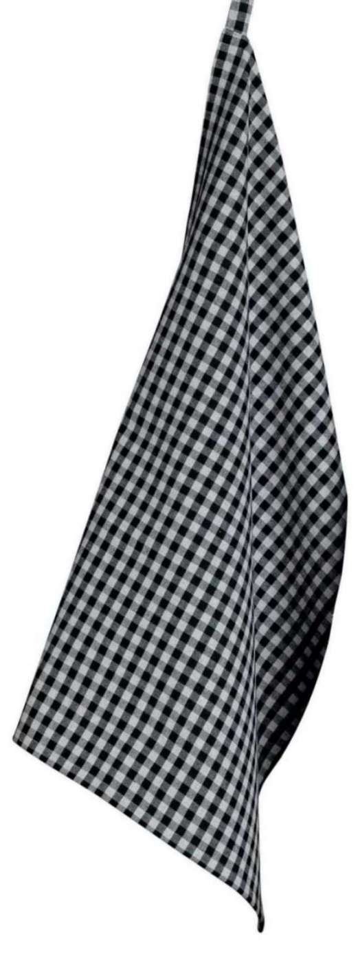 Torchon De Cuisine Recyclé Doha Noir 50 X 70 Cm Winkler - Ultra Absorbant Et Écologique