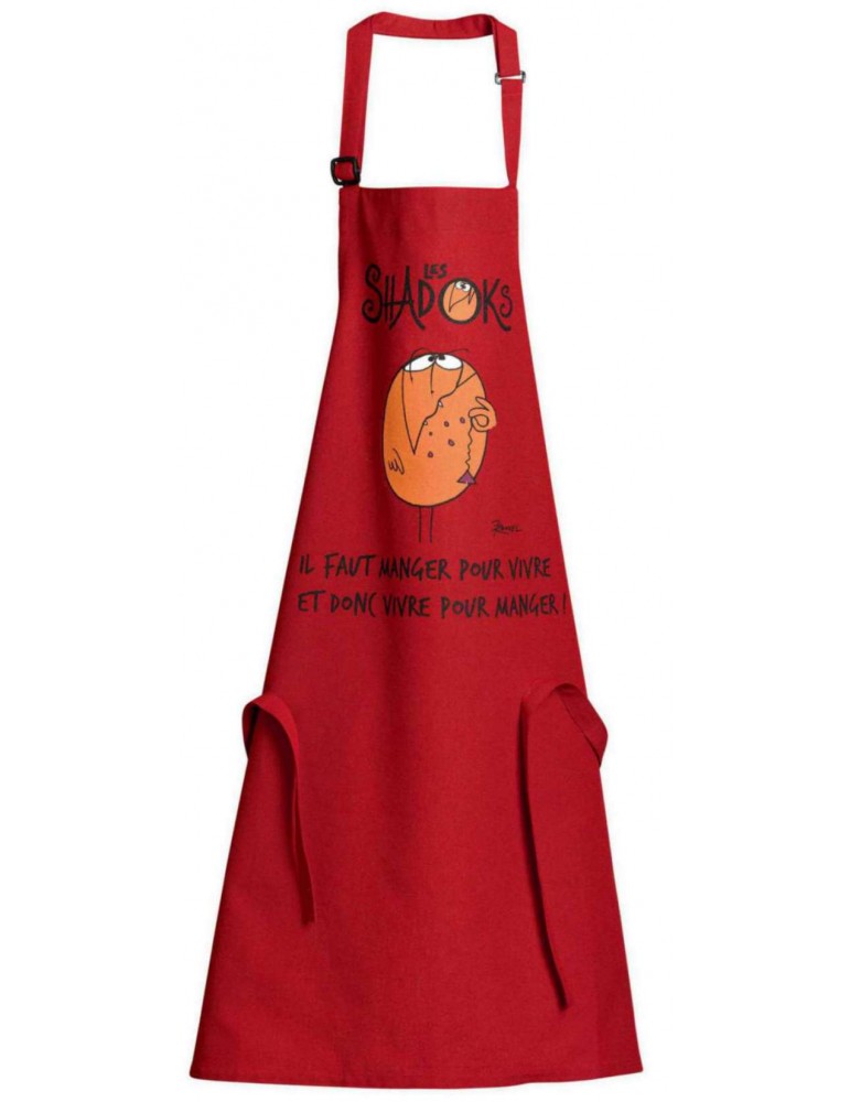 Tablier de cuisine Shadoks Glouton Rouge 90 x 72 8305030000Winkler Tablier de cuisine Shadoks Glouton Rouge 90 x 72 8305030000Winkler