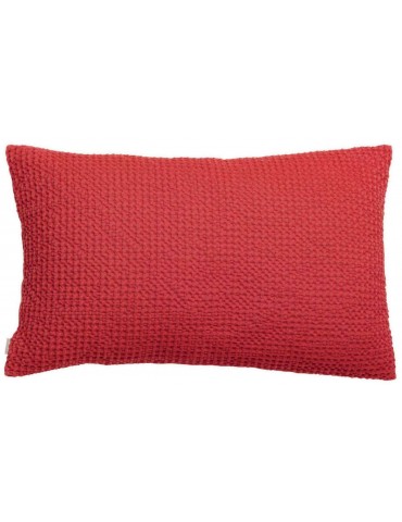 Coussin stonewashed Maia Groseille 30 x 50 2305030000Vivaraise