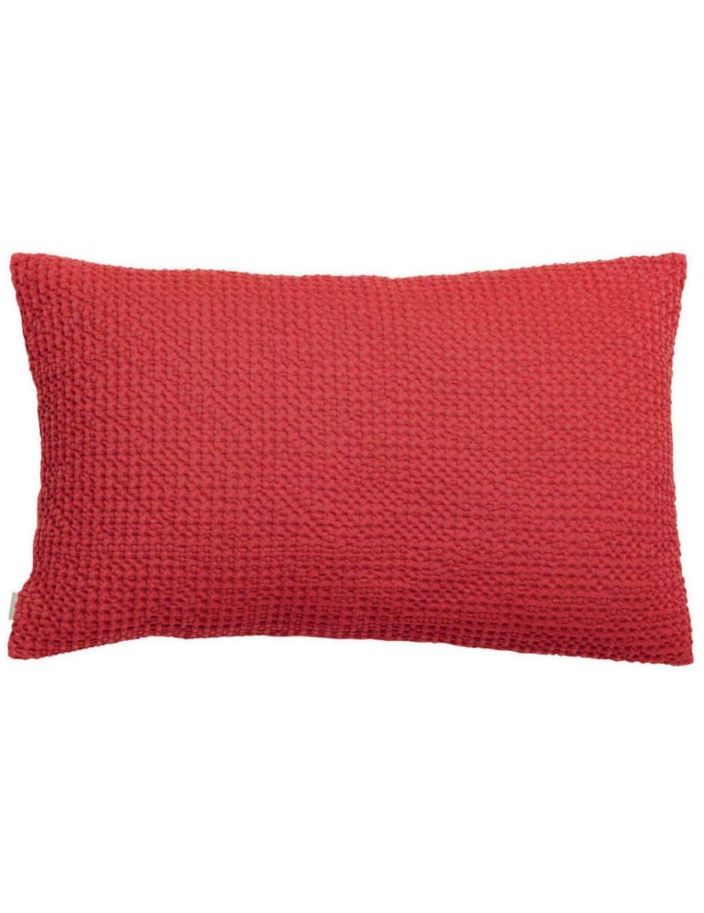 Coussin stonewashed Maia Groseille 30 x 50 2305030000Vivaraise