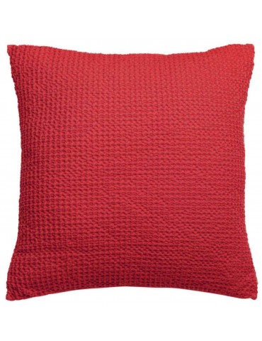 Coussin stonewashed Maia Groseille 45 x 45 2309030000Vivaraise