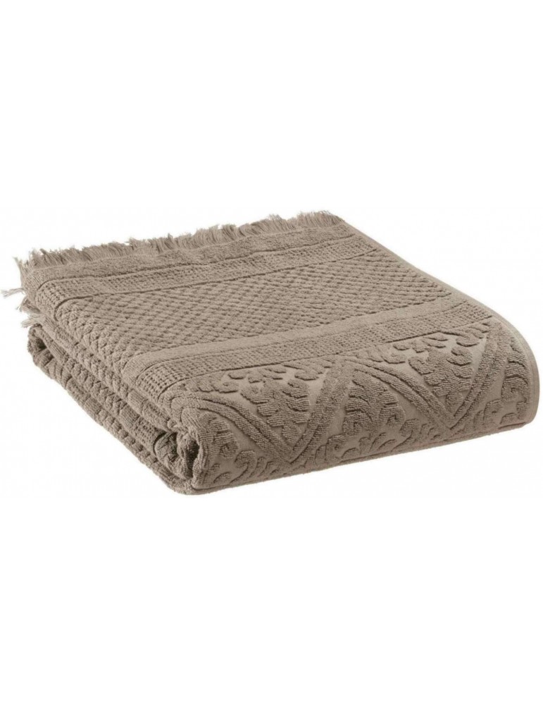 Drap de bain uni Zoe Chamois 100 x 180 2360577000Vivaraise