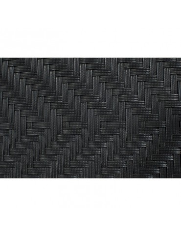 Transat et table basse en resine tressee SD9514-BLACK-WHITE