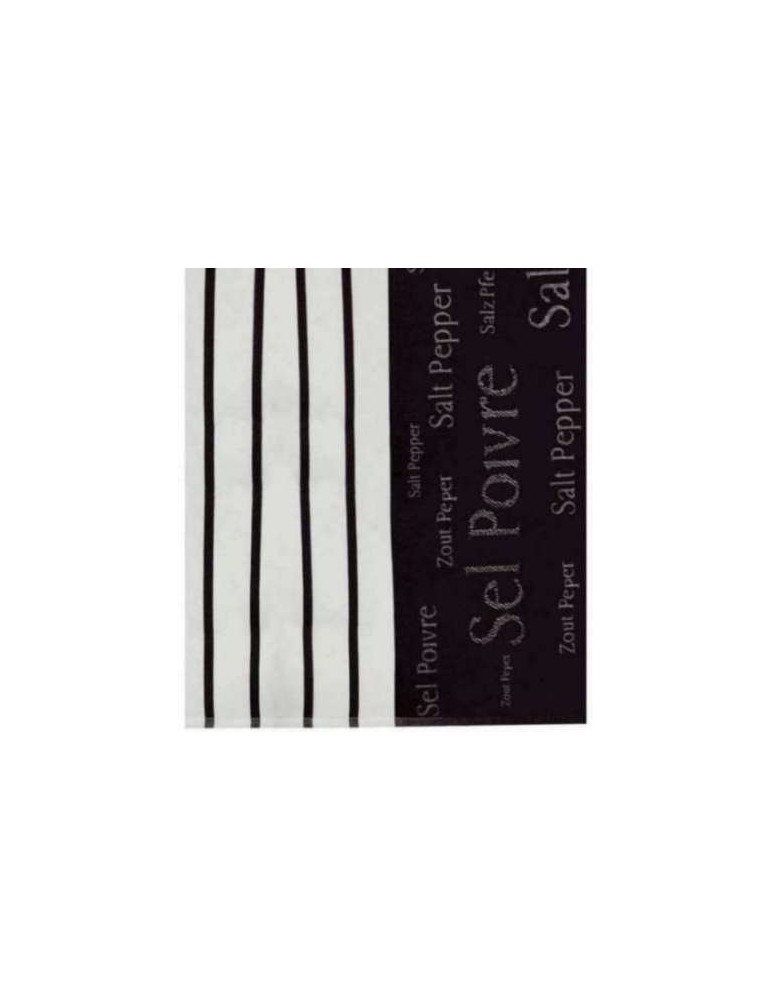 Torchon Jacquard Sel & Poivre Noir 50 x 70 6425078000Winkler Torchon Jacquard Sel & Poivre Noir 50 x 70 6425078000Winkler