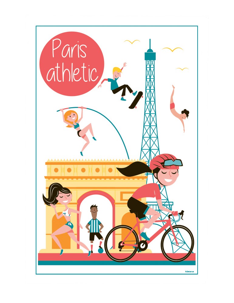 Torchon Paris Athletic Blanc 48 x 72 1704071000Winkler Torchon Paris Athletic Blanc 48 x 72 1704071000Winkler