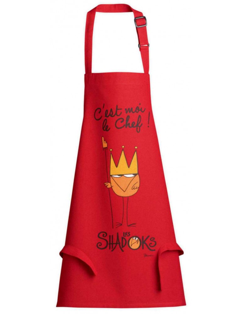 Tablier de cuisine enfant Shadok Roi Chef Rouge 52 x 63 1772030000Winkler Tablier de cuisine enfant Shadok Roi Chef Rouge 52 x 63 1772030000Winkler