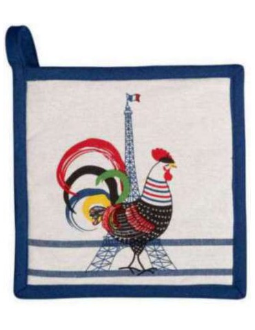 Manique recyclé French Cocorico Ecru/bleu 20 x 20 1807000000Winkler